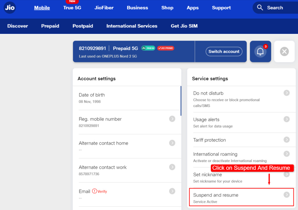 How To Block Jio SIM And Resume Same Number